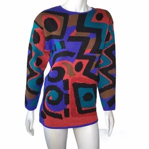 Andrea Jovine Abstract Wool Sweater